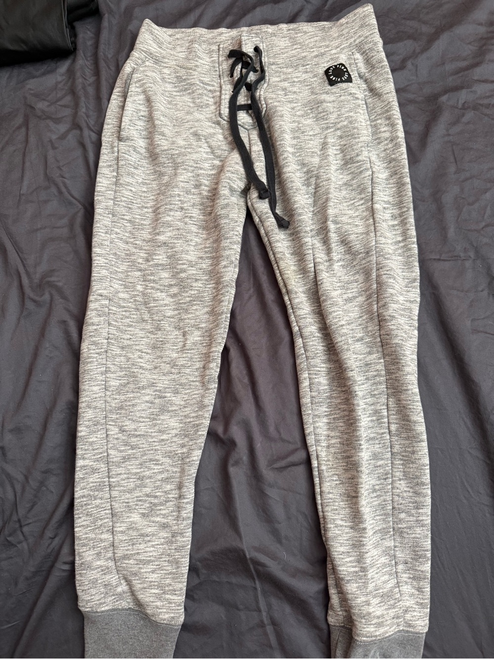 PINK Victoria's Secret Gray Marled Jogger Sweatpants